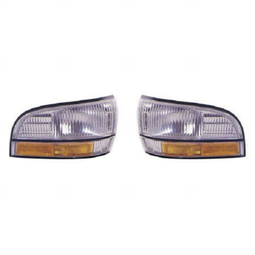 For 1992-1996 Buick Lesabre Pair Side Marker Lights Driver and Passenger Side Unitw/corner lamp GM2550136 GM2551136 | 16512673 16512674